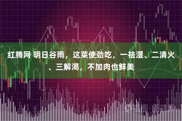 红腾网 明日谷雨，这菜使劲吃，一祛湿、二清火、三解渴，不加肉也鲜美
